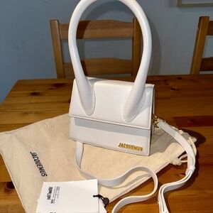 Jacquemus Le Chiquito Moyen Medium Bag – White, Authentic, Excellent Condition